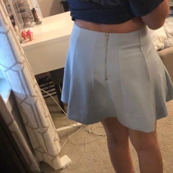 High waisted mini skirt baby blue - Picture 4 of 6